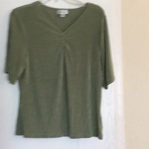 Cold water Creek. Top green size Large.
